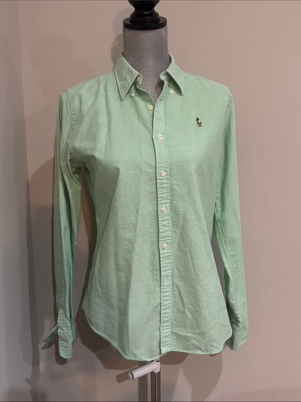 Ralph Lauren Light Mint Green Oxford Button-Down Shirt
